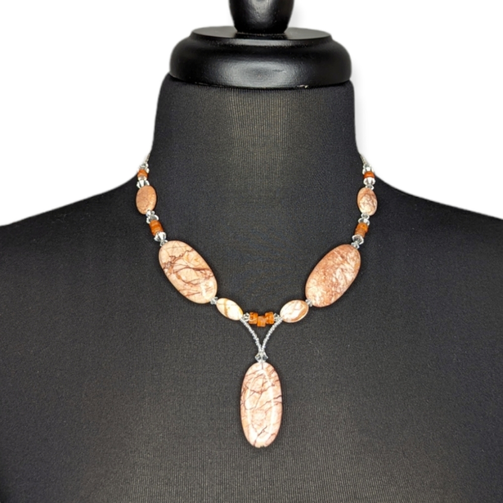 Beautiful Jasper Beaded Necklace